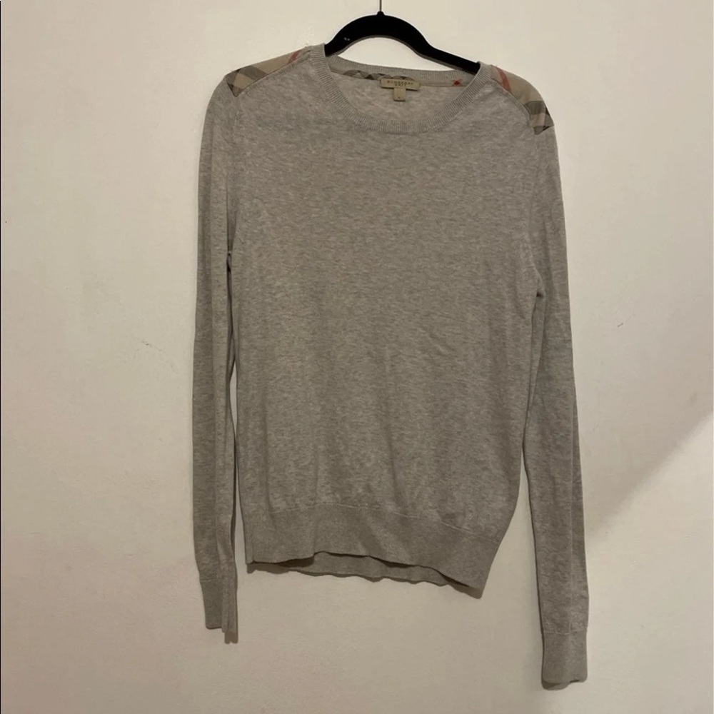 Grey Burberry sweater